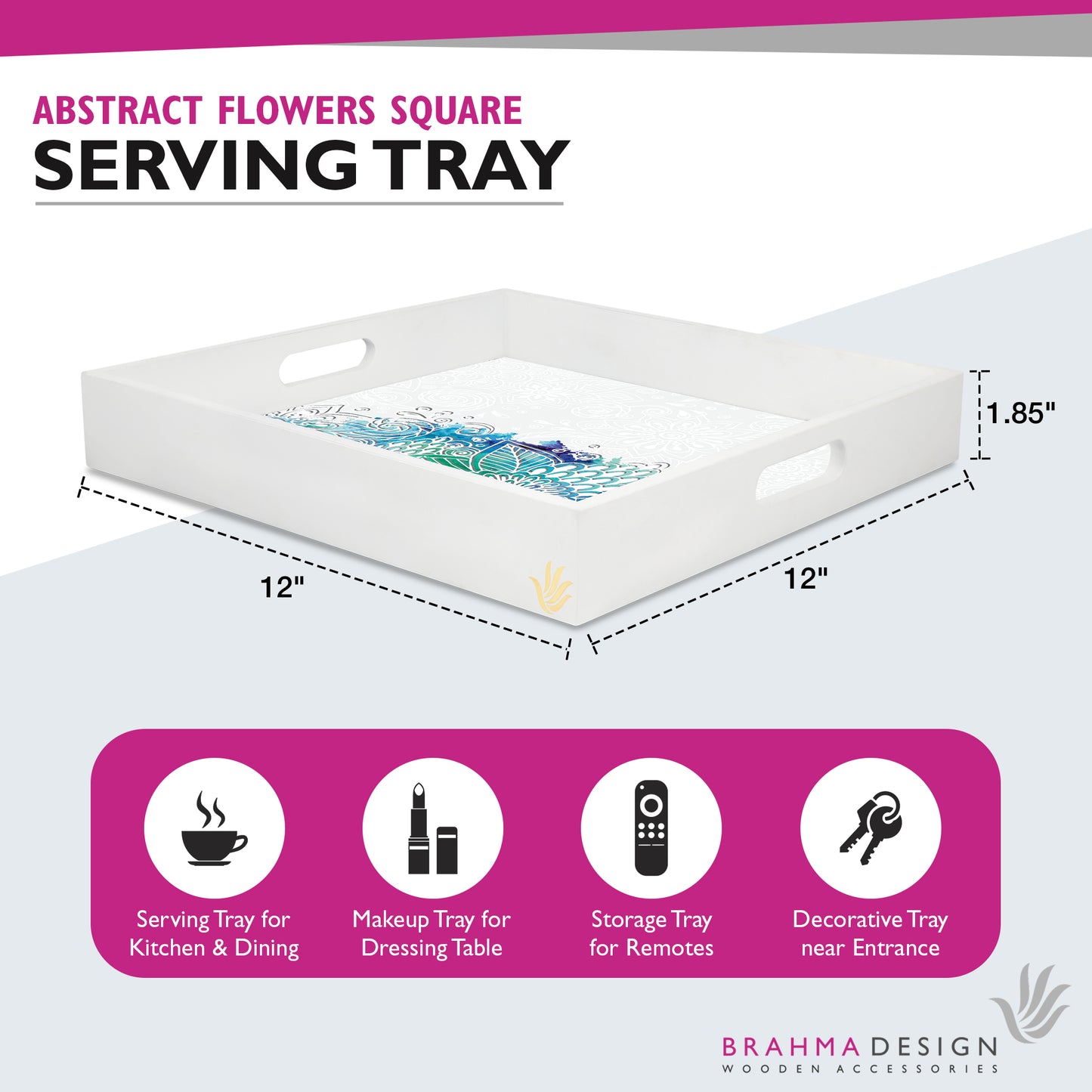 Abstract Flr Sq Tray