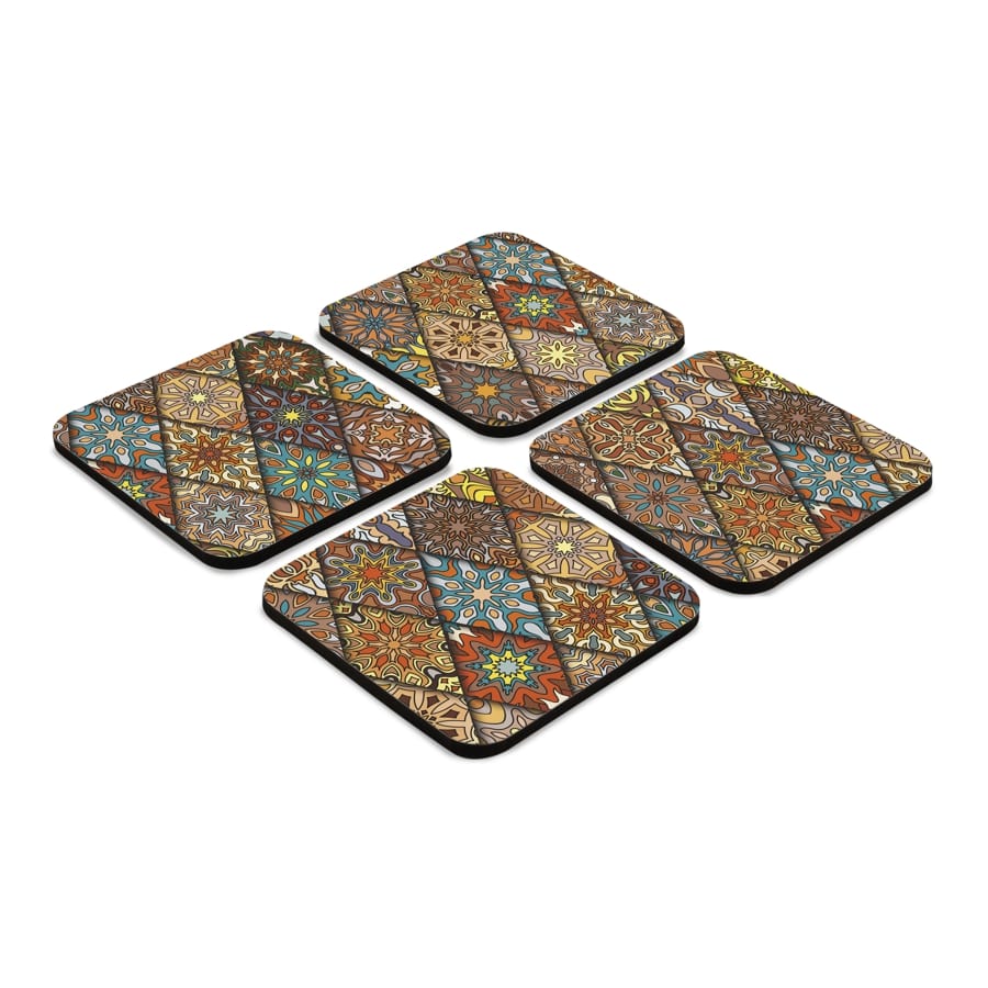 Diamond 4 piece Coaster Set 3.75" x 3.75"