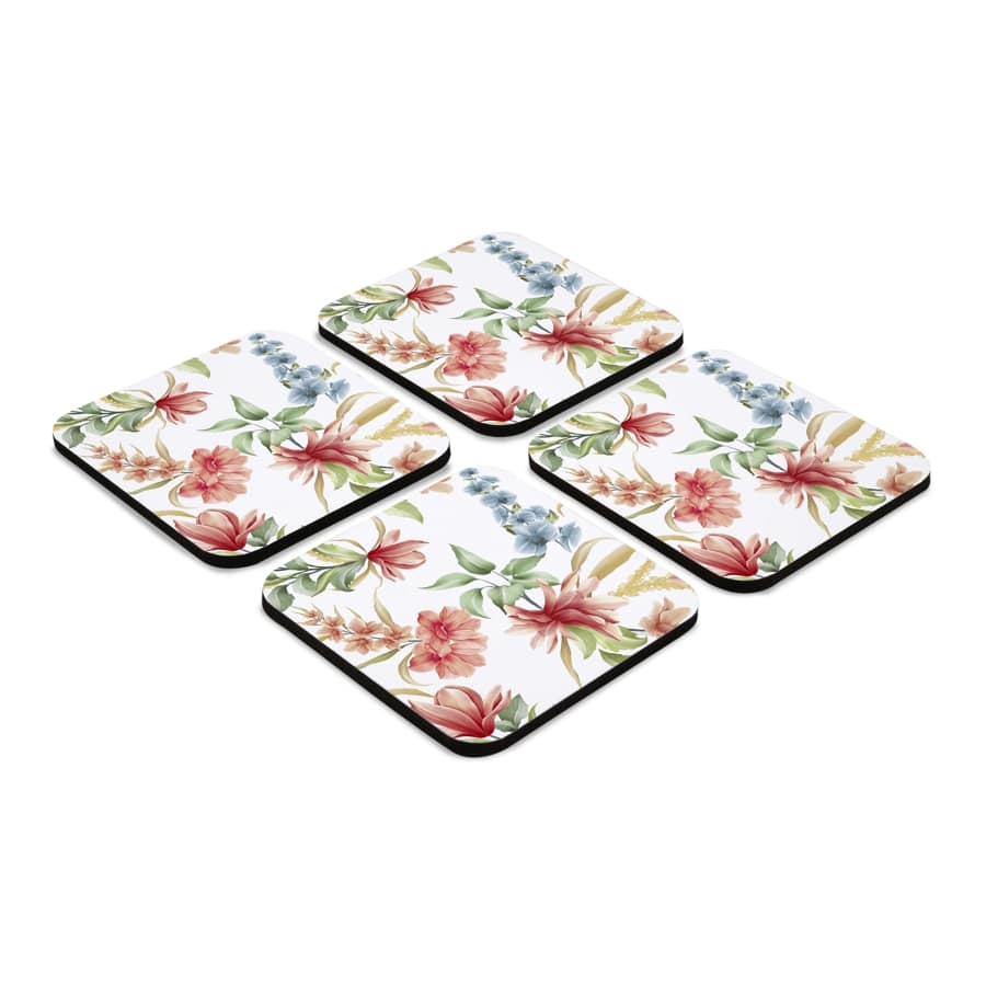 Magnolia 4 piece Coaster Set 3.75" x 3.75"