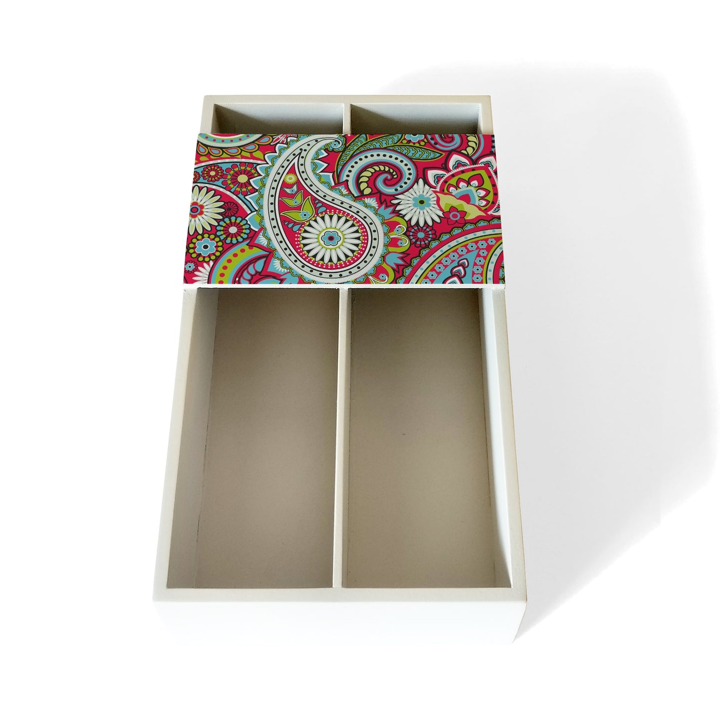 Pink Paisley Cutlery Tray