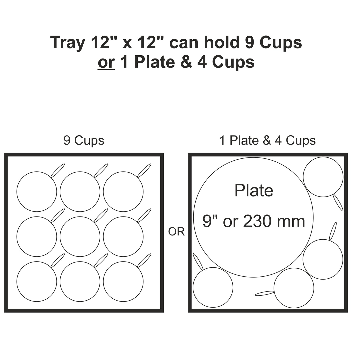 Abstract Flr Sq Tray