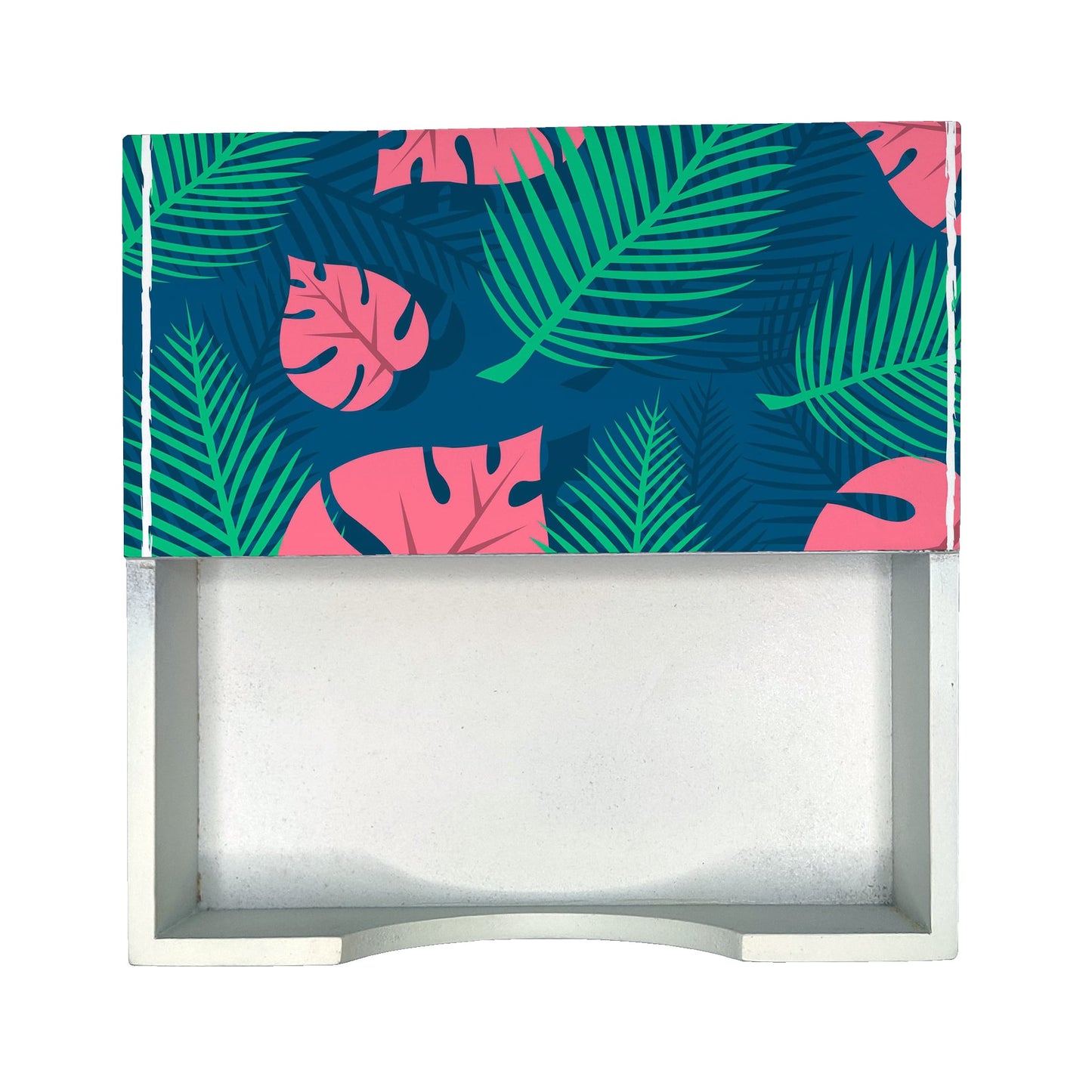 Palms Tissue Holder 6" x 6" x 1.5" Ht. -Design Image