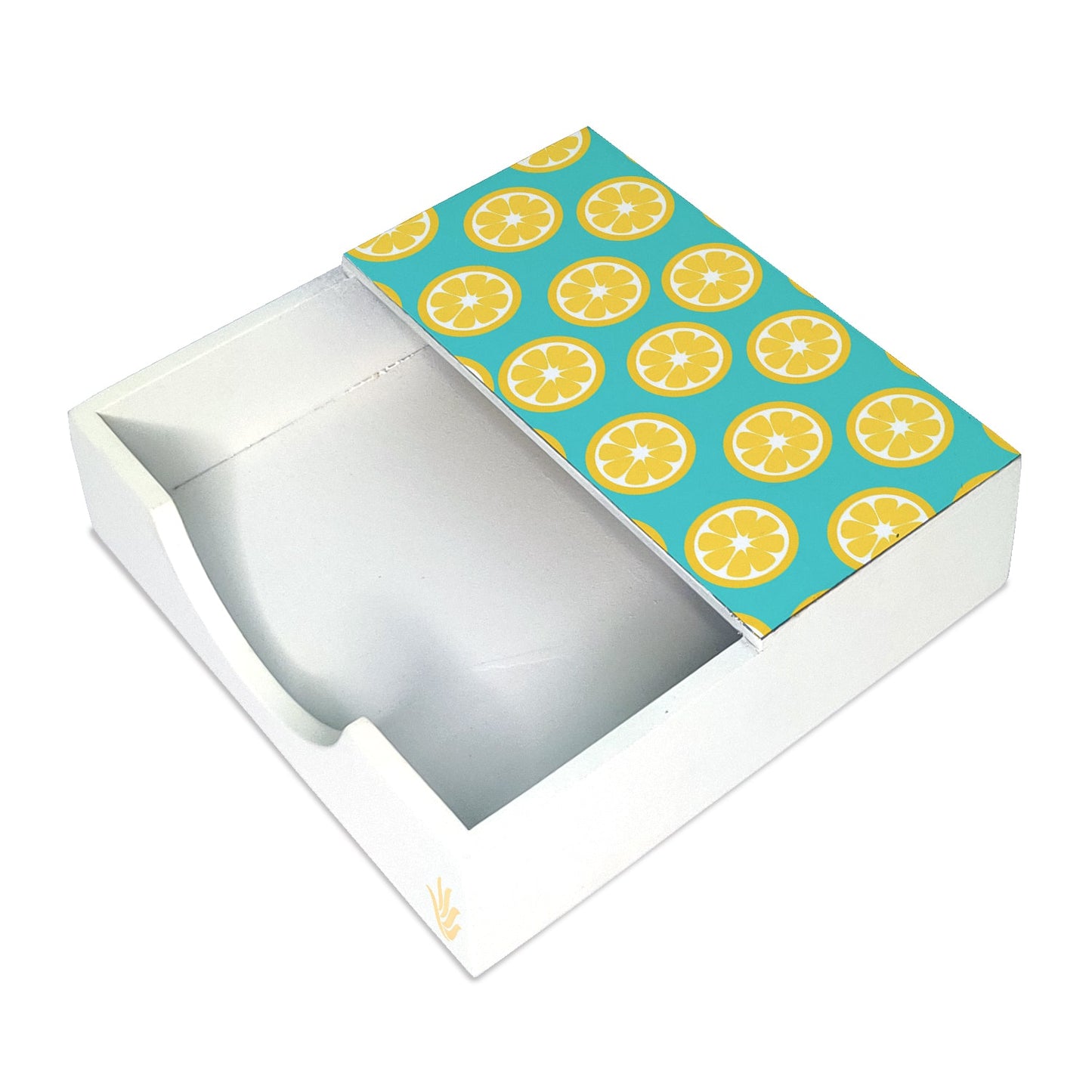 Lime Tissue Holder 6" x 6" x 1.5" Ht. - Main Image