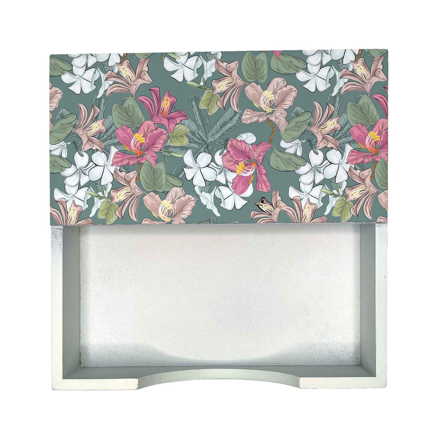 Vintage Jasmine Tissue Holder 6" x 6" x 1.5" Ht. - Design Image