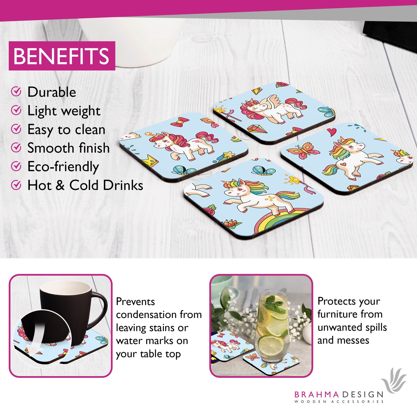 Babe Unicorn Coaster