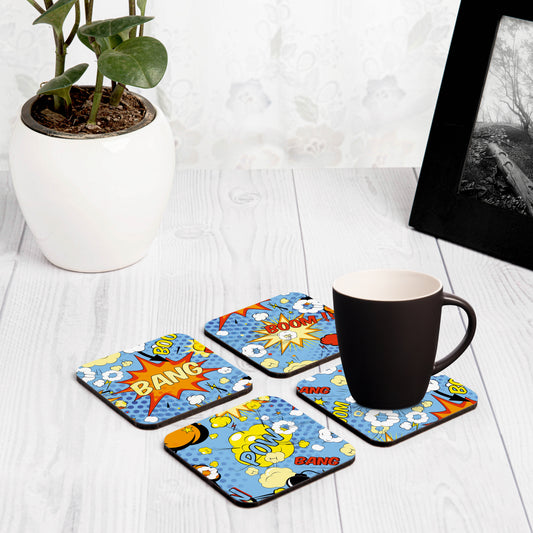 Comic Bubbles Coaster