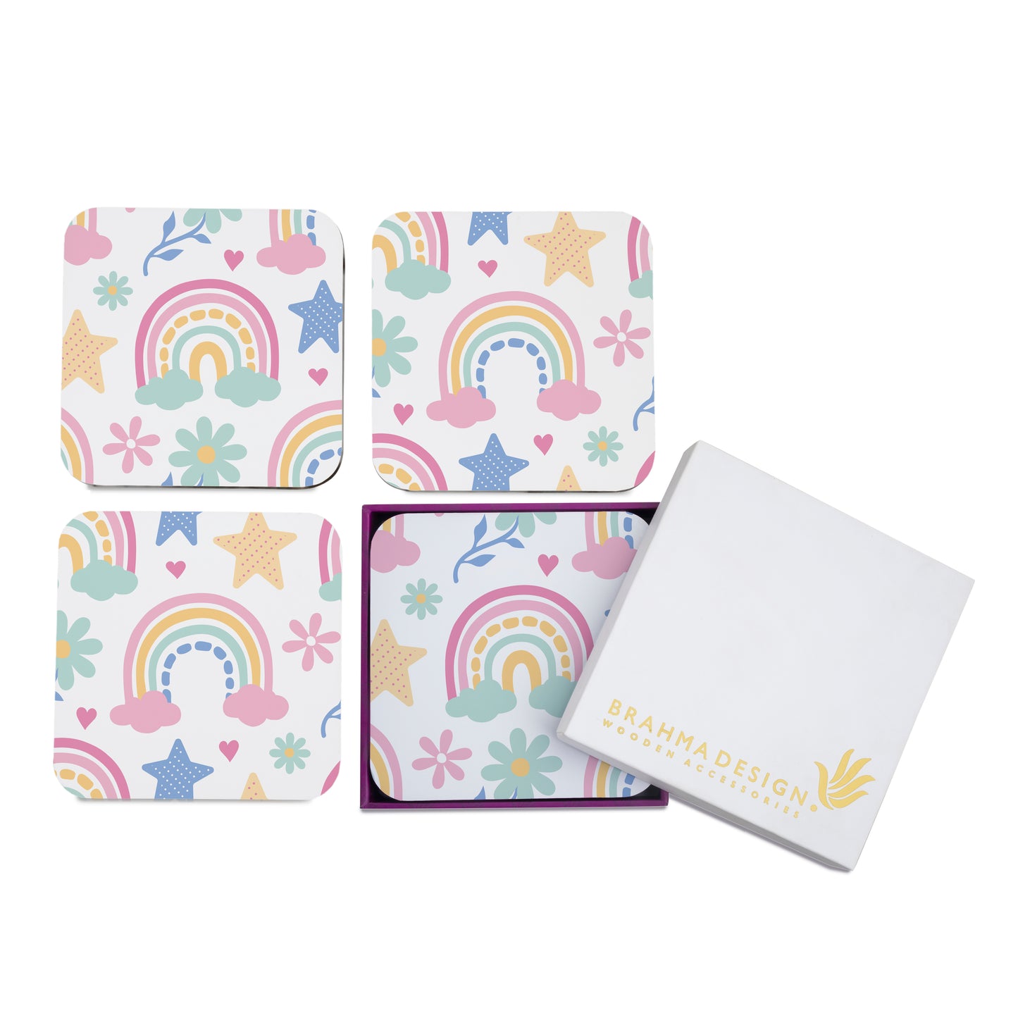 Pastel Rainbow Coaster