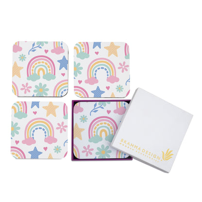 Pastel Rainbow Coaster