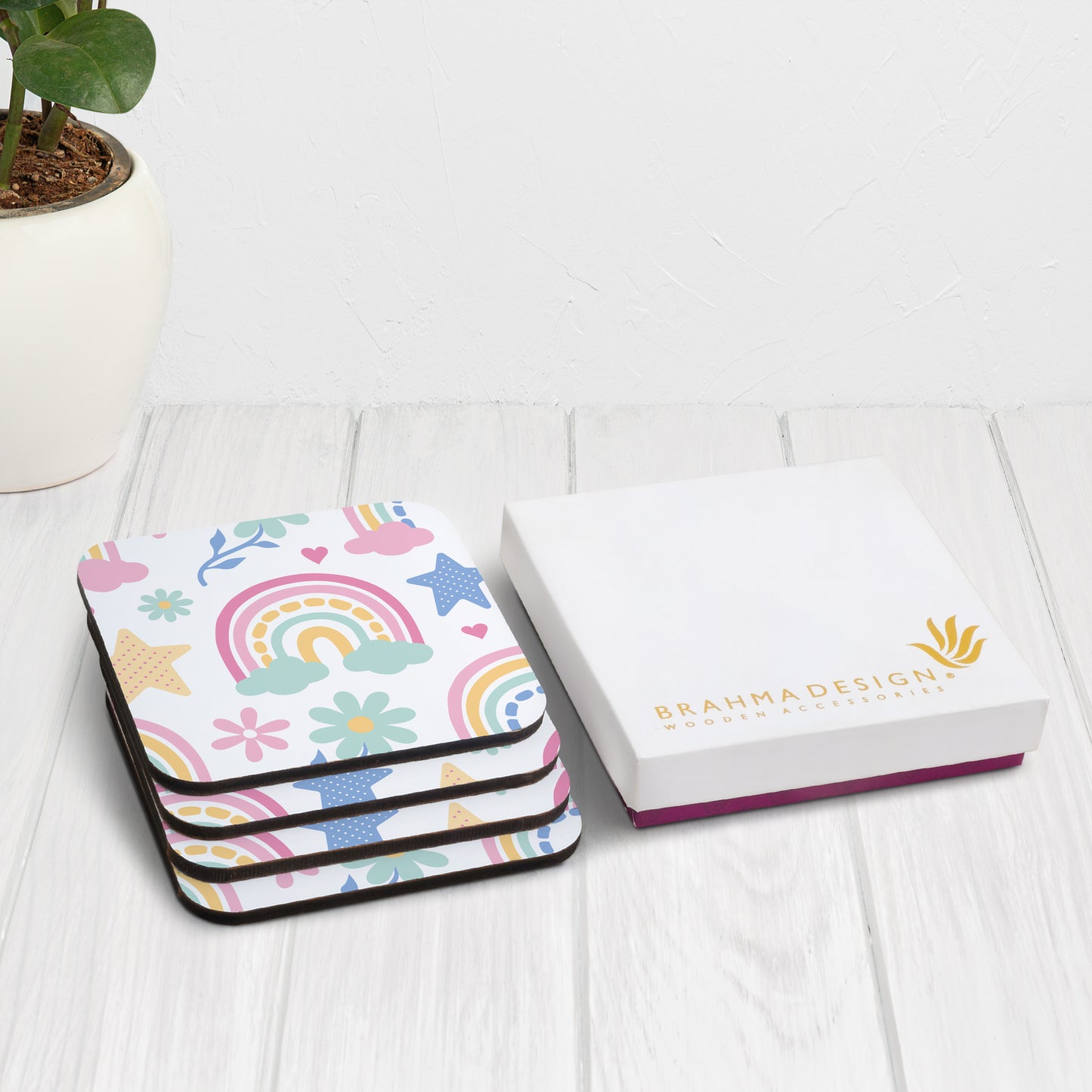 Pastel Rainbow Coaster