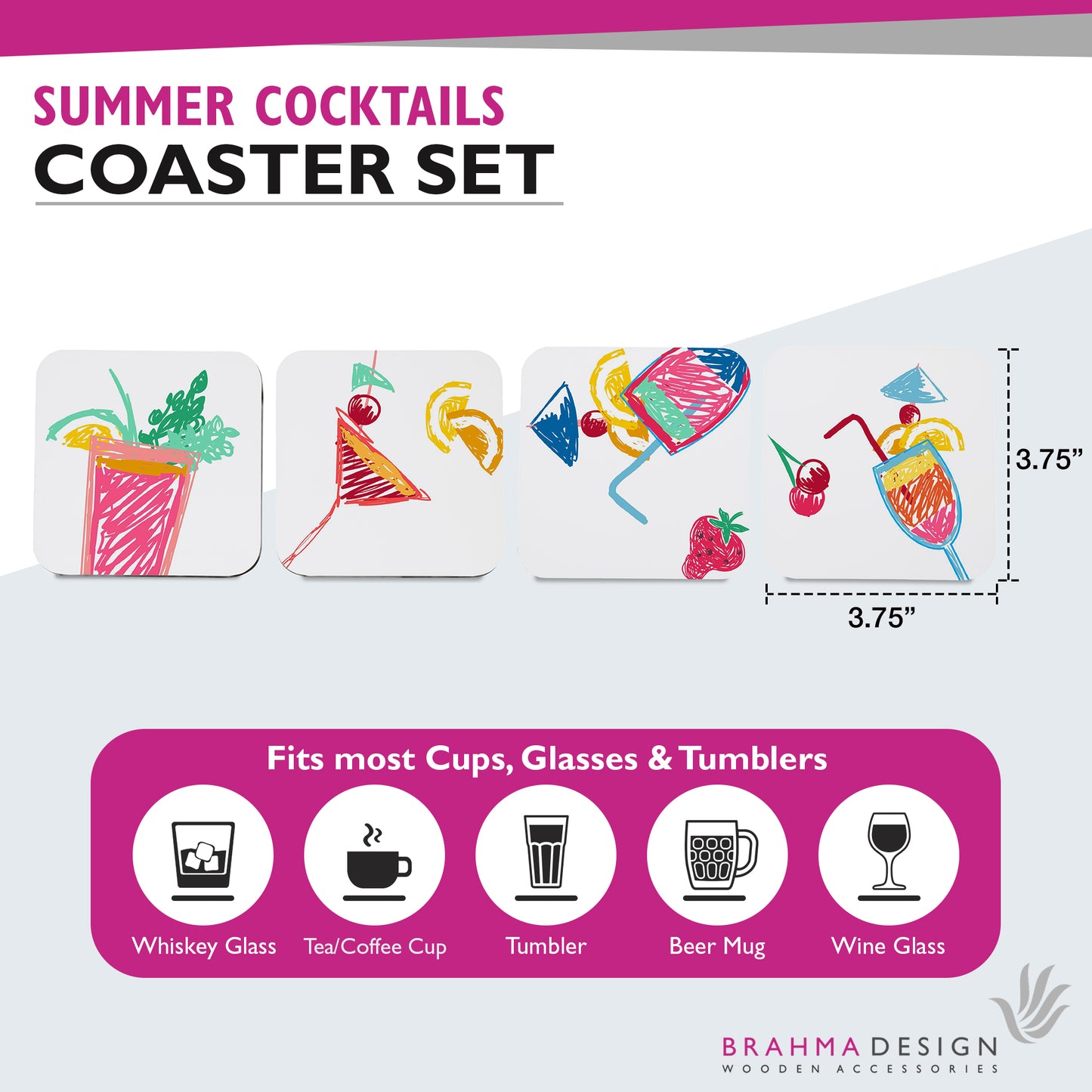 SummerCocktail Coaster