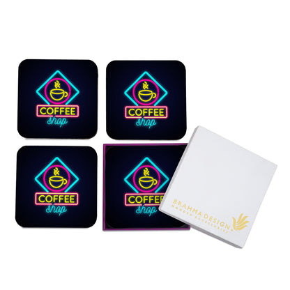 Neon Coffee Coaster