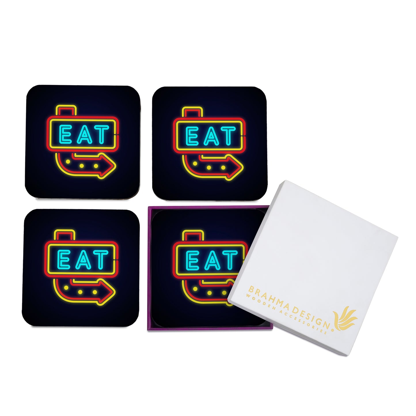 Neon Eat Coaster