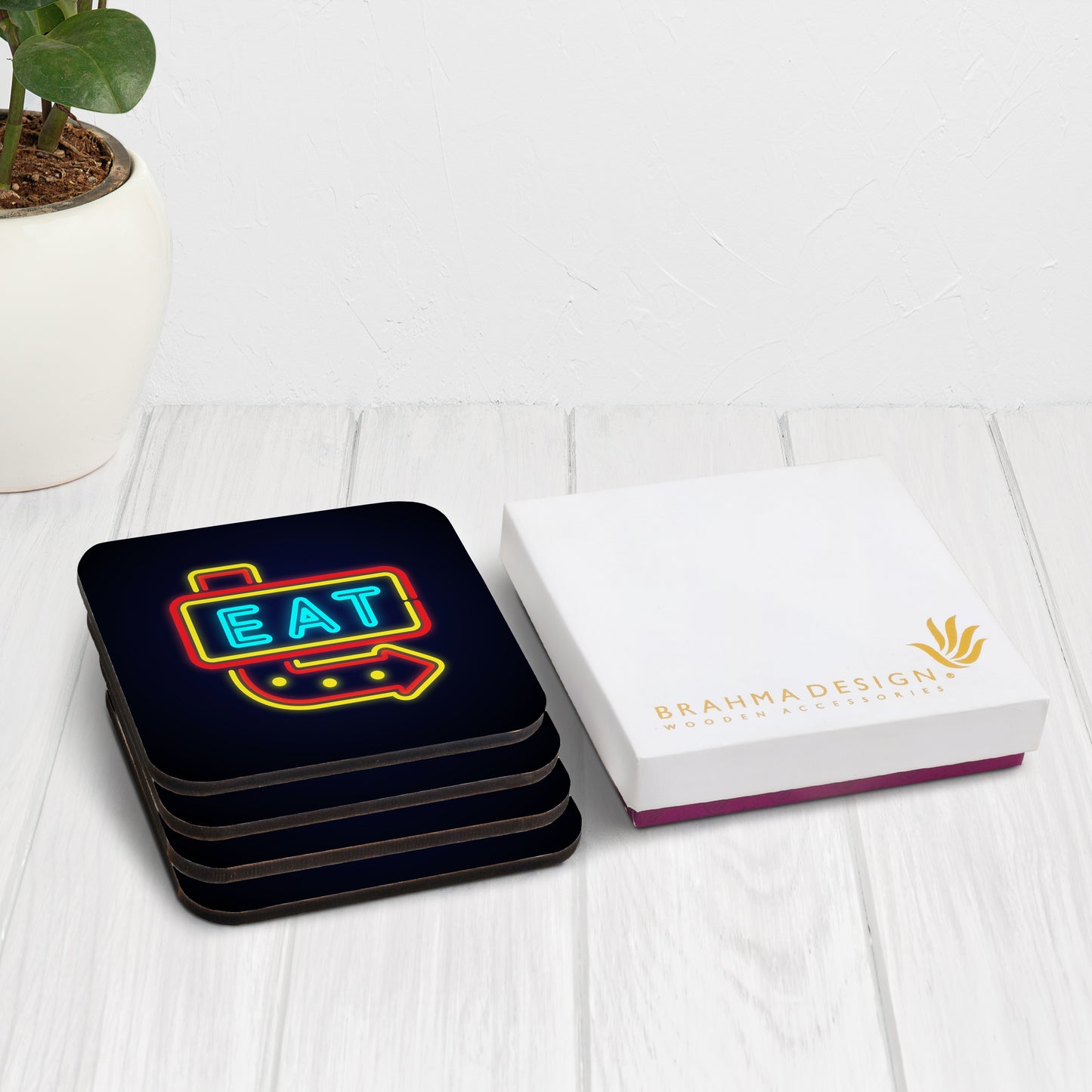 Neon Eat Coaster