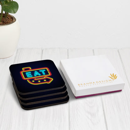 Neon Eat Coaster