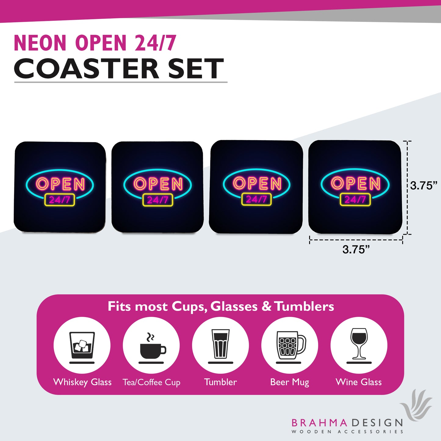 Neon Open 247 Coaster