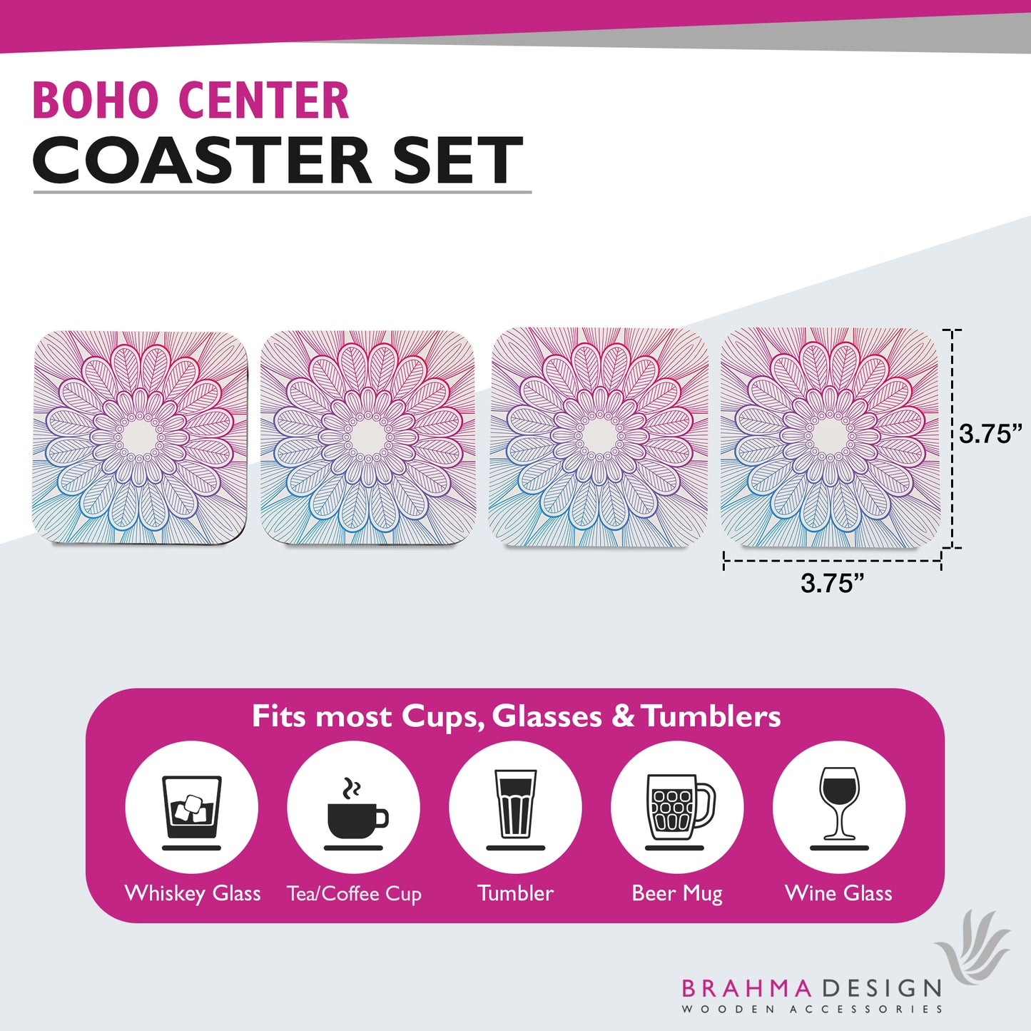 Boho Center Coaster
