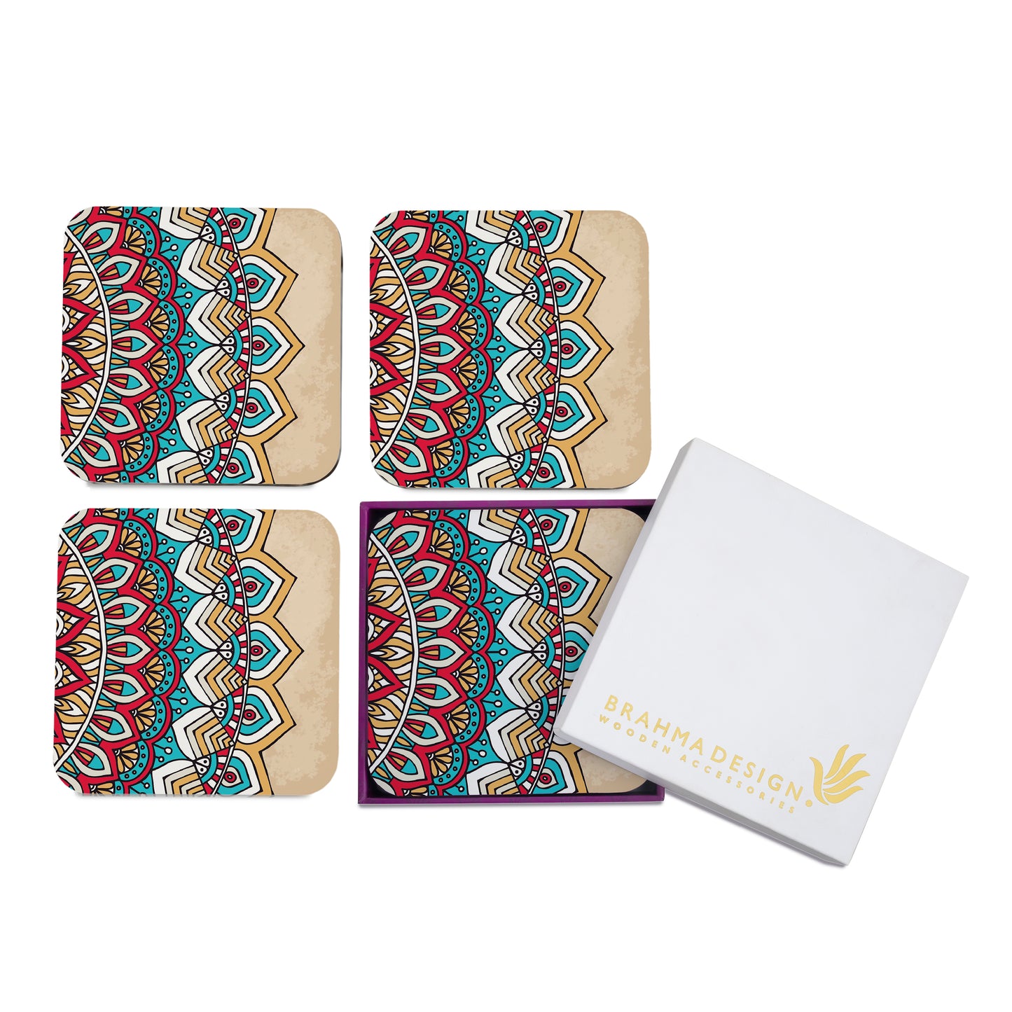 MandalVntg2 Coaster