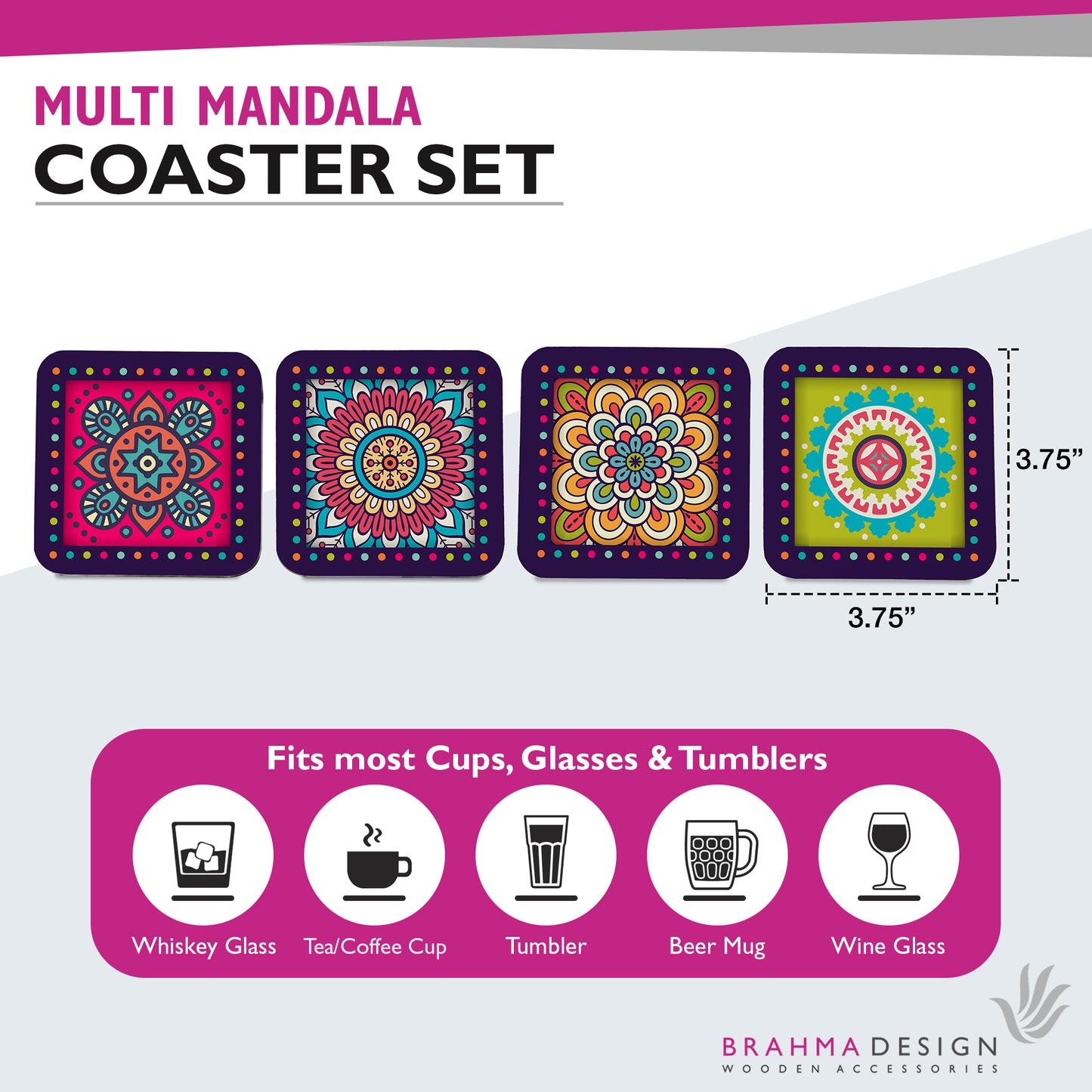 MultiMandala Coaster