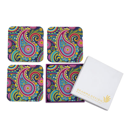 Blue Paisley Coaster