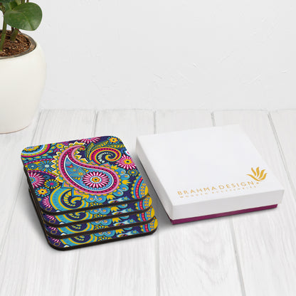 Blue Paisley Coaster