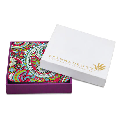 Pink Paisley Coaster