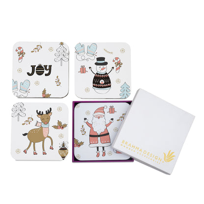 Xmas Allover Coaster