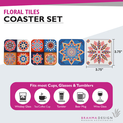 Floral Tiles Coaster