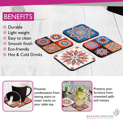 Floral Tiles Coaster