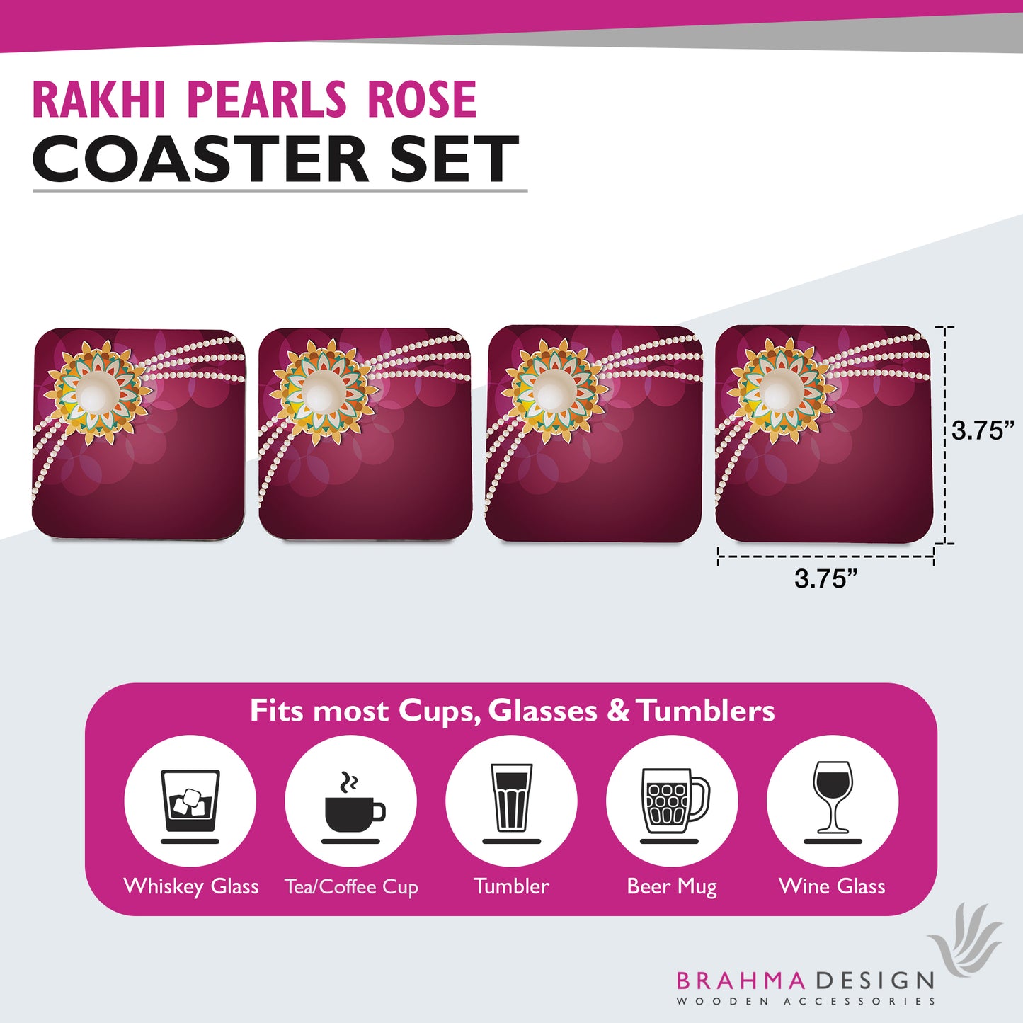 Rakhi Pearl Coaster