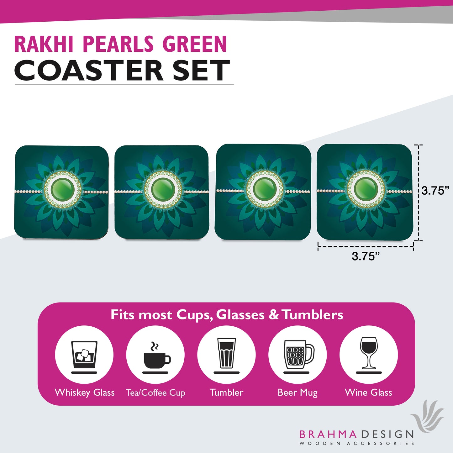 Rakhi Pearl Coaster