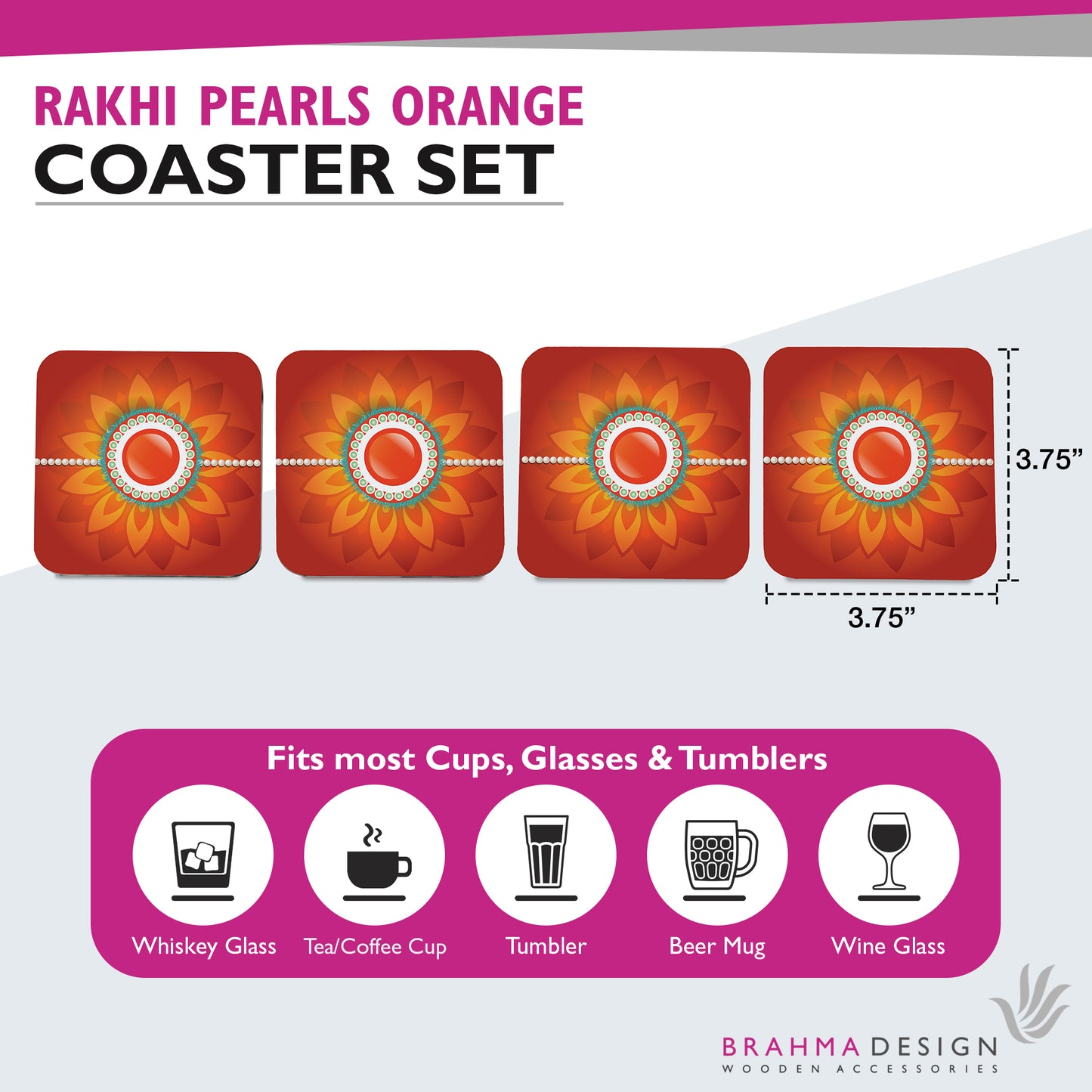 Rakhi Pearl Coaster