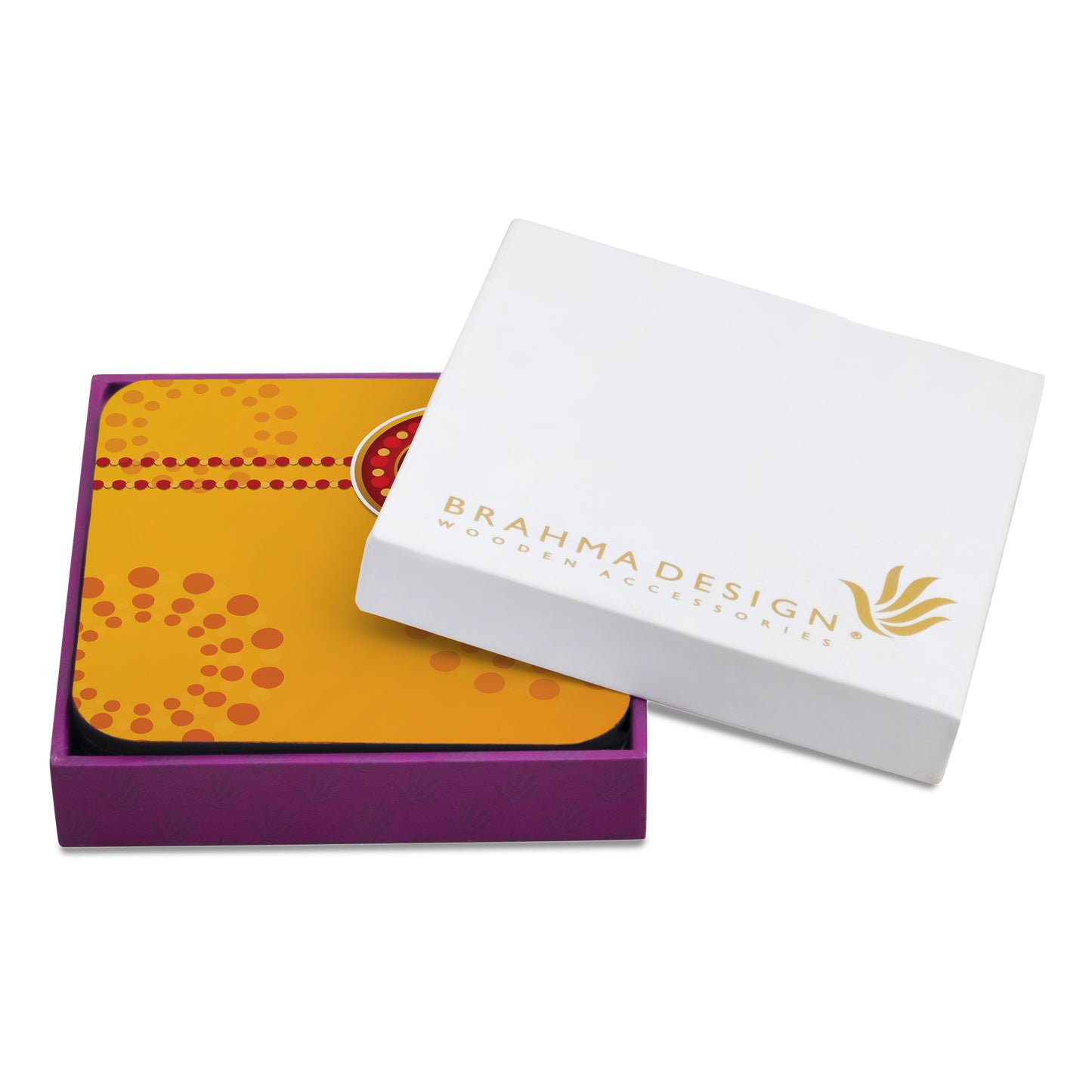 Yellow Raksha Coaster