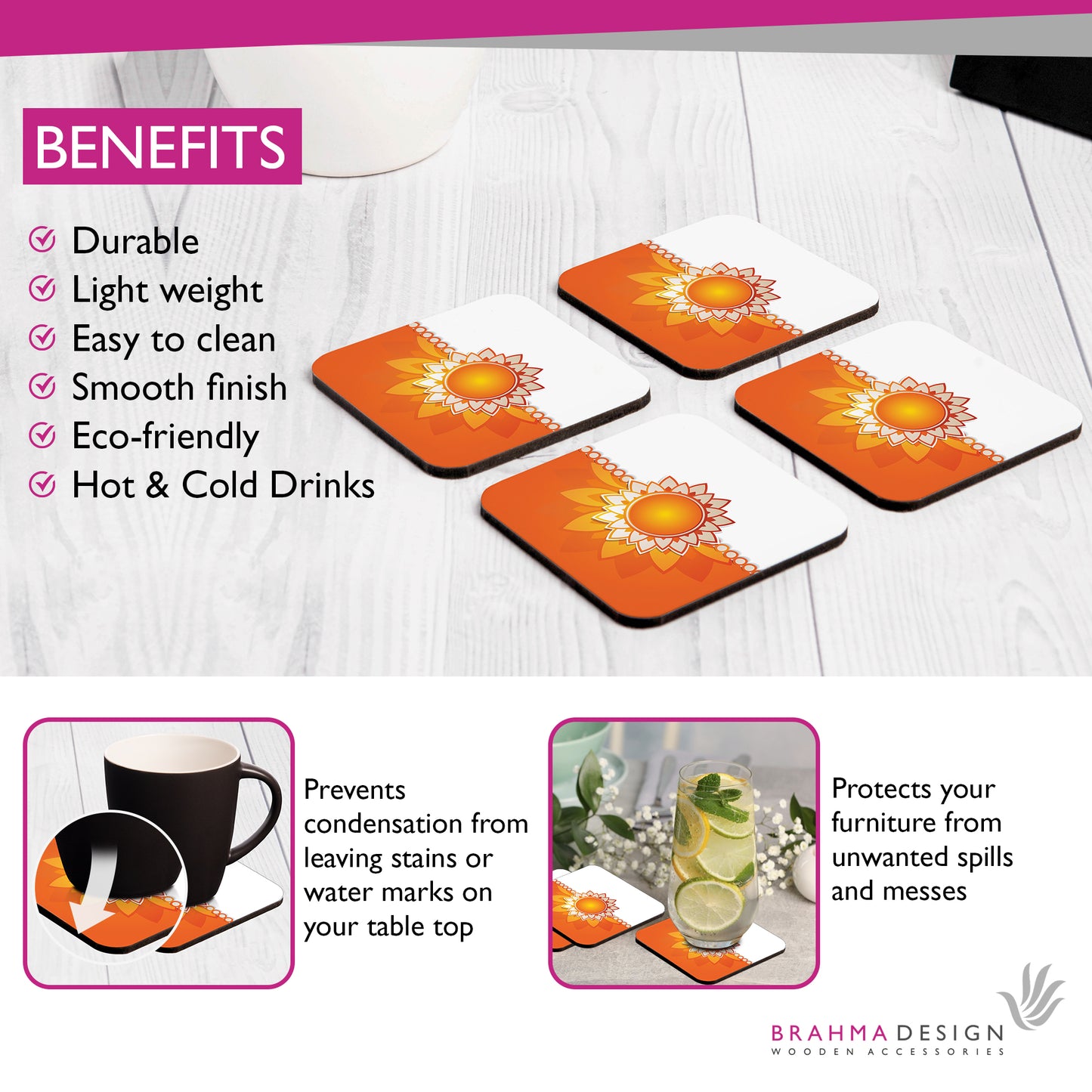 Rakhee Orange Coaster