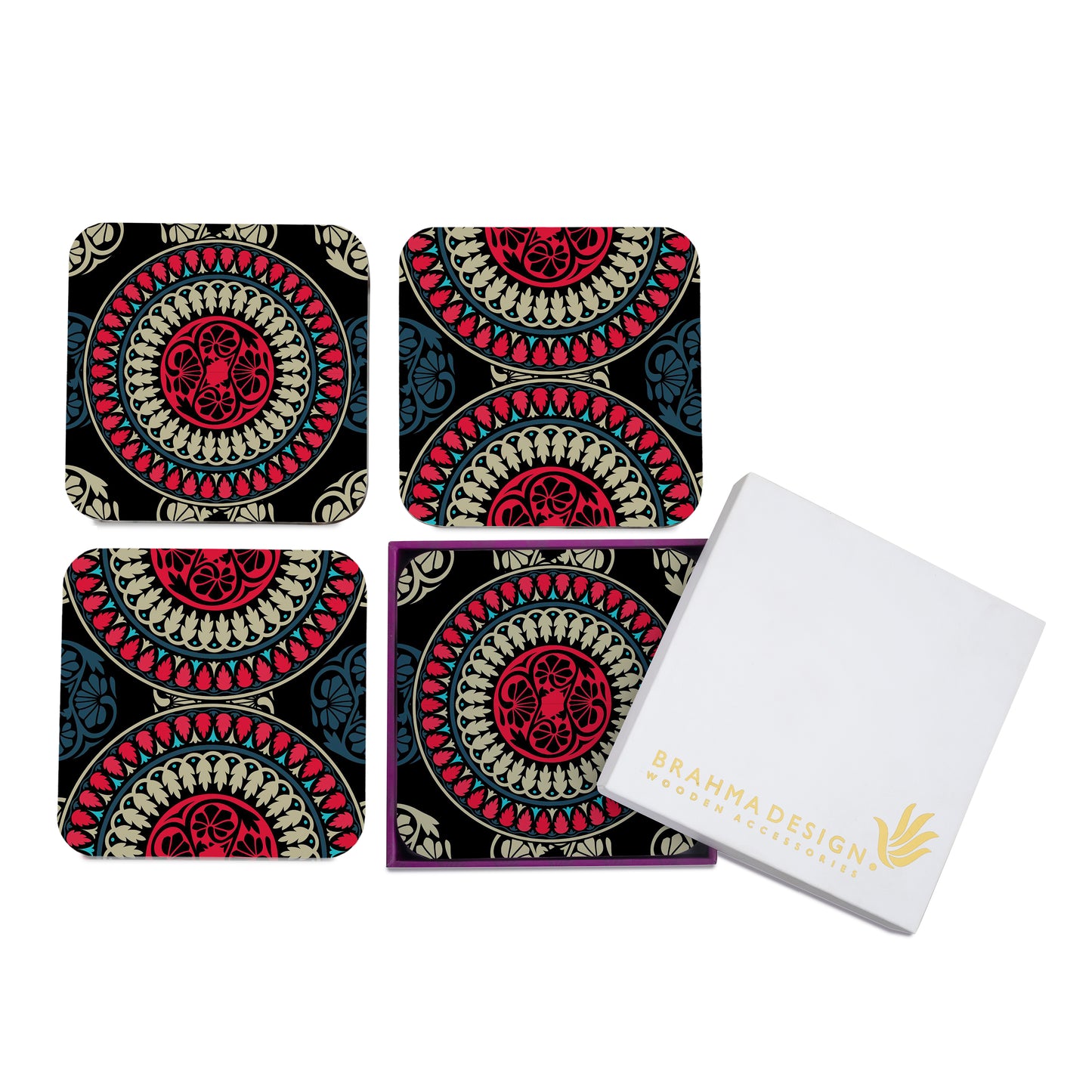 BlackMandala Coaster