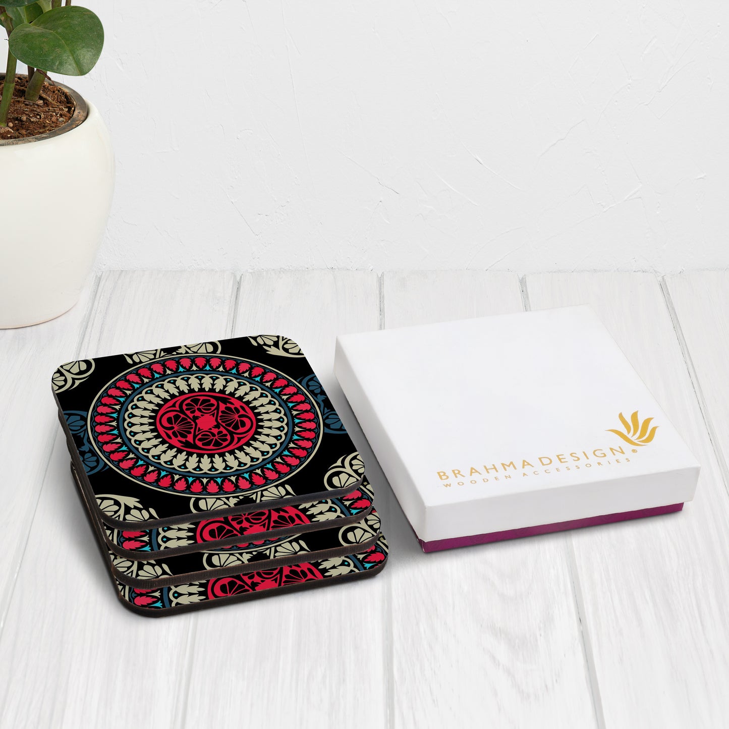 BlackMandala Coaster