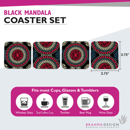 BlackMandala Coaster