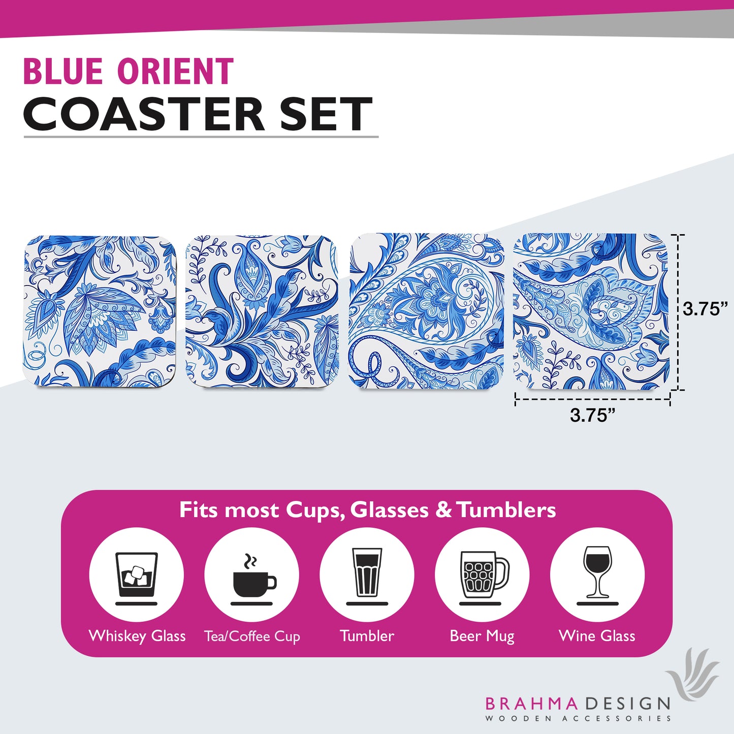 Blue Orient Coaster