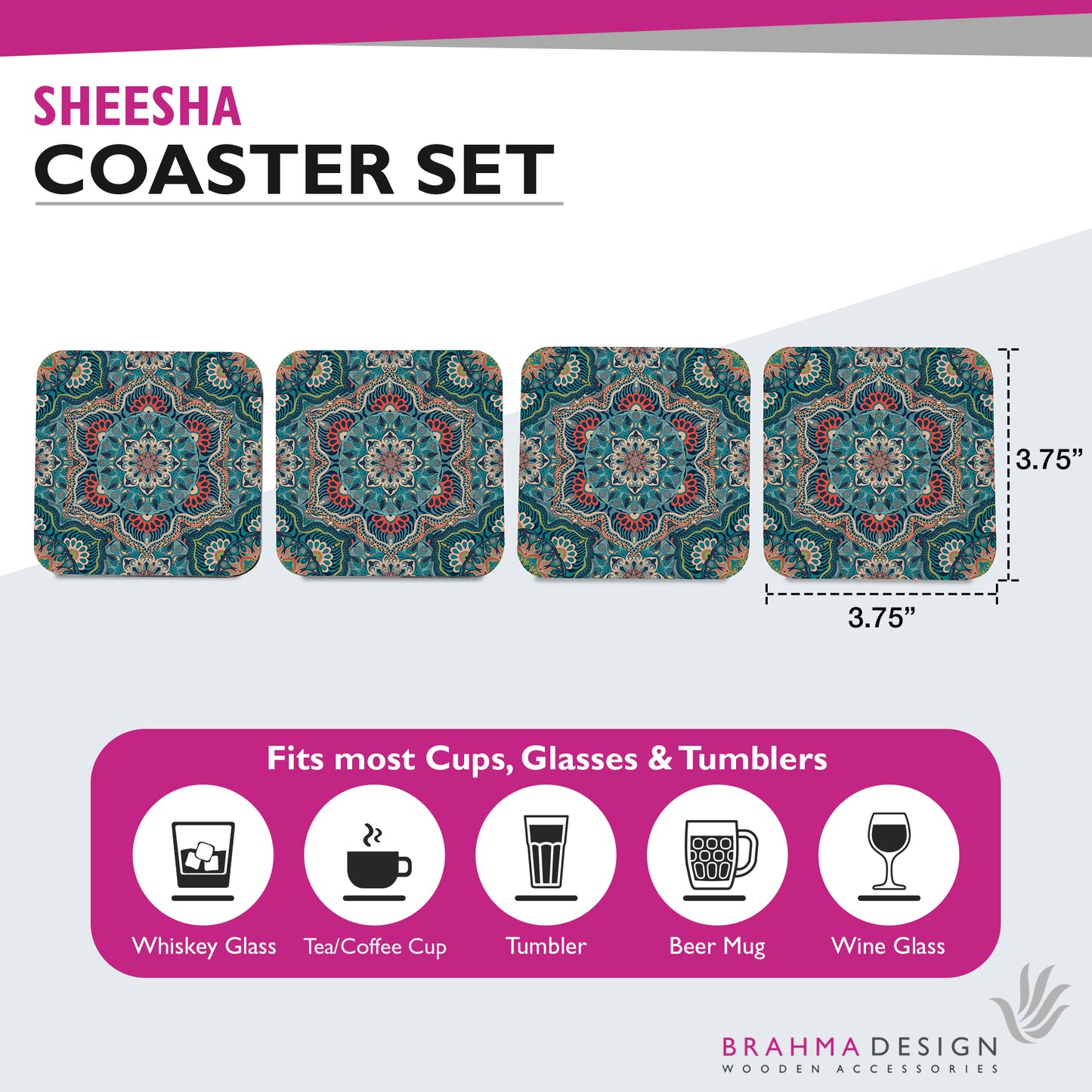 Sheesha Coaster