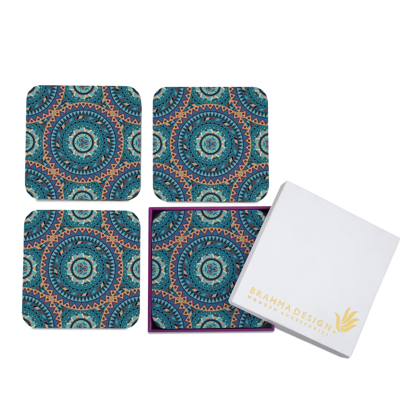 BlueMandala Coaster