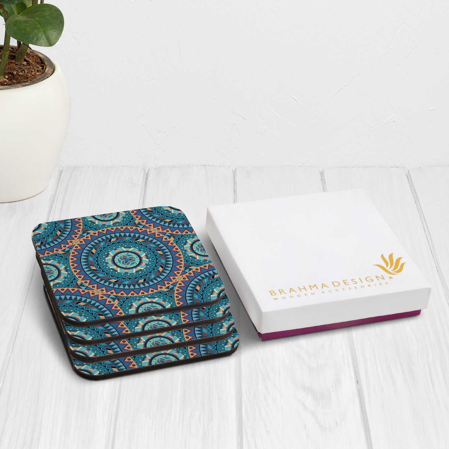 BlueMandala Coaster