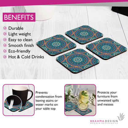 BlueMandala Coaster