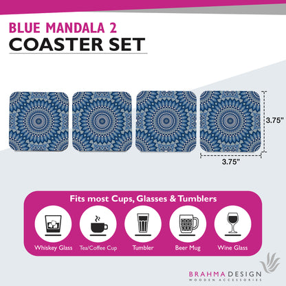 BlueMandala2 Coaster