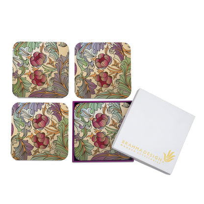 Ornate Flr Coaster
