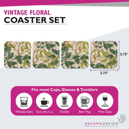 Vintage Flr Coaster