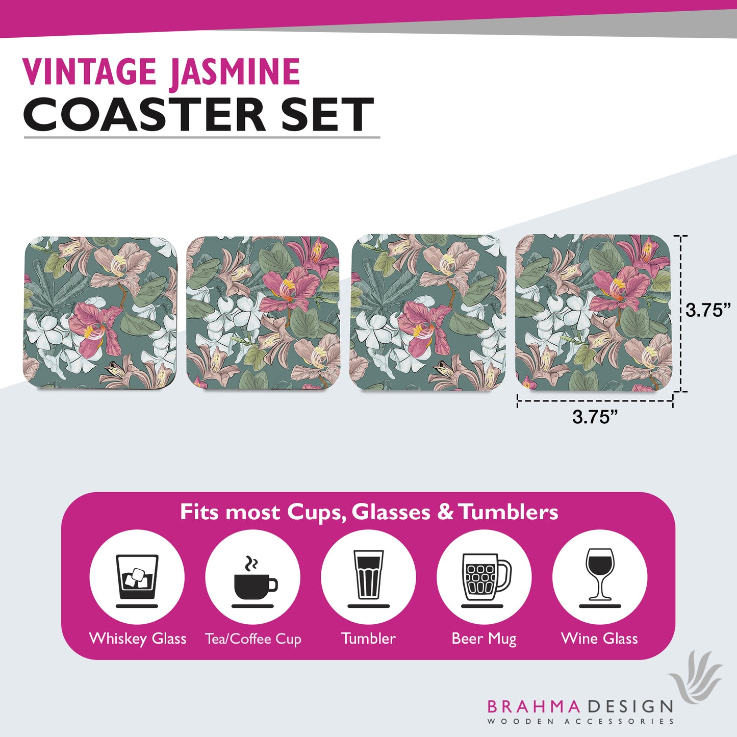 Vntg Jasmine Coaster