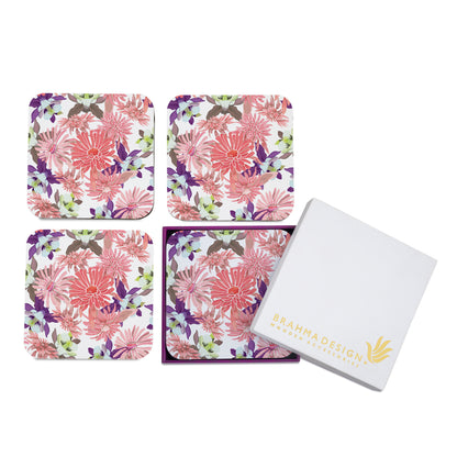 Pink Aster Coaster