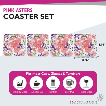Pink Aster Coaster