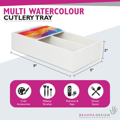 Watercolor Cutlery Tray