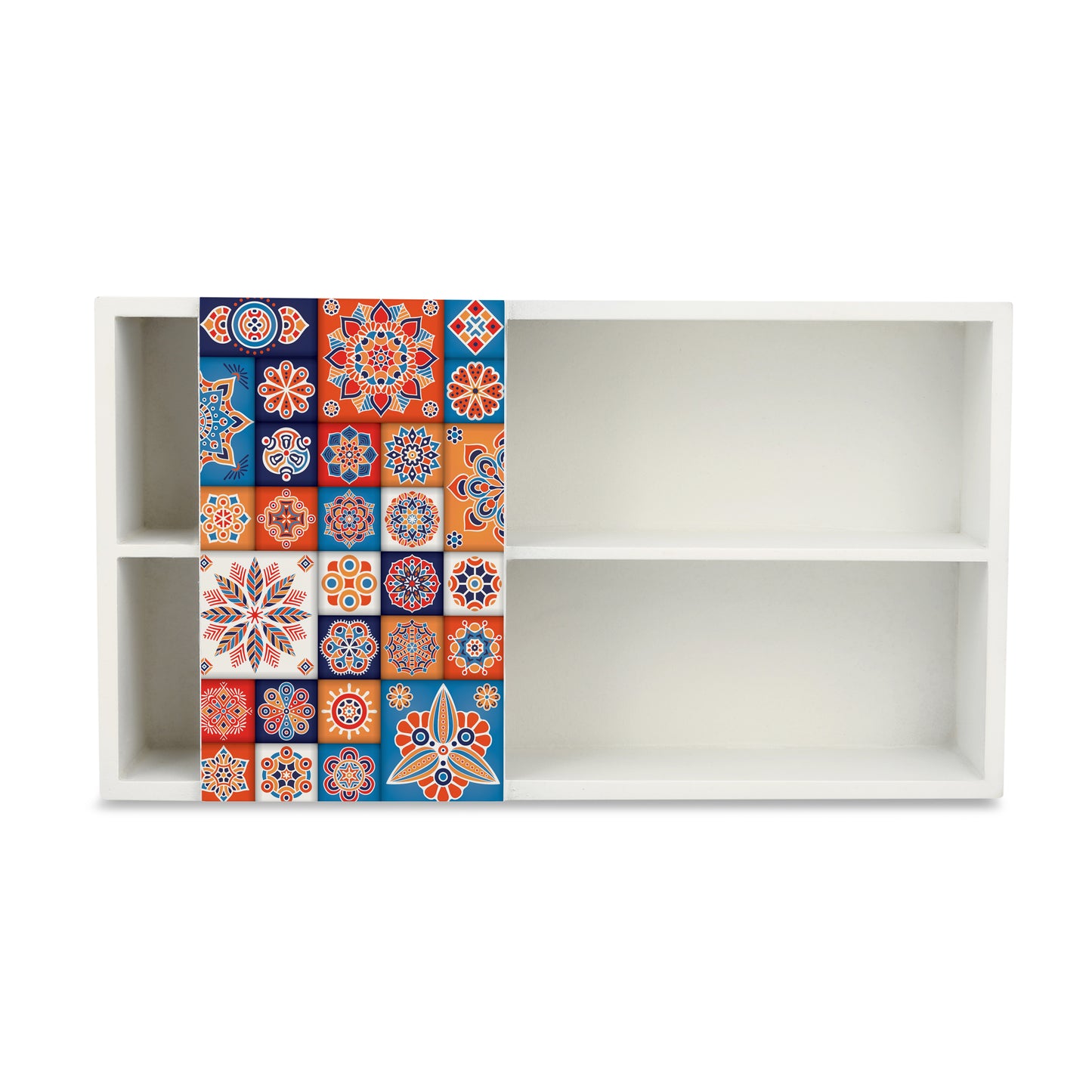 Floral Tiles Cutlery Tray