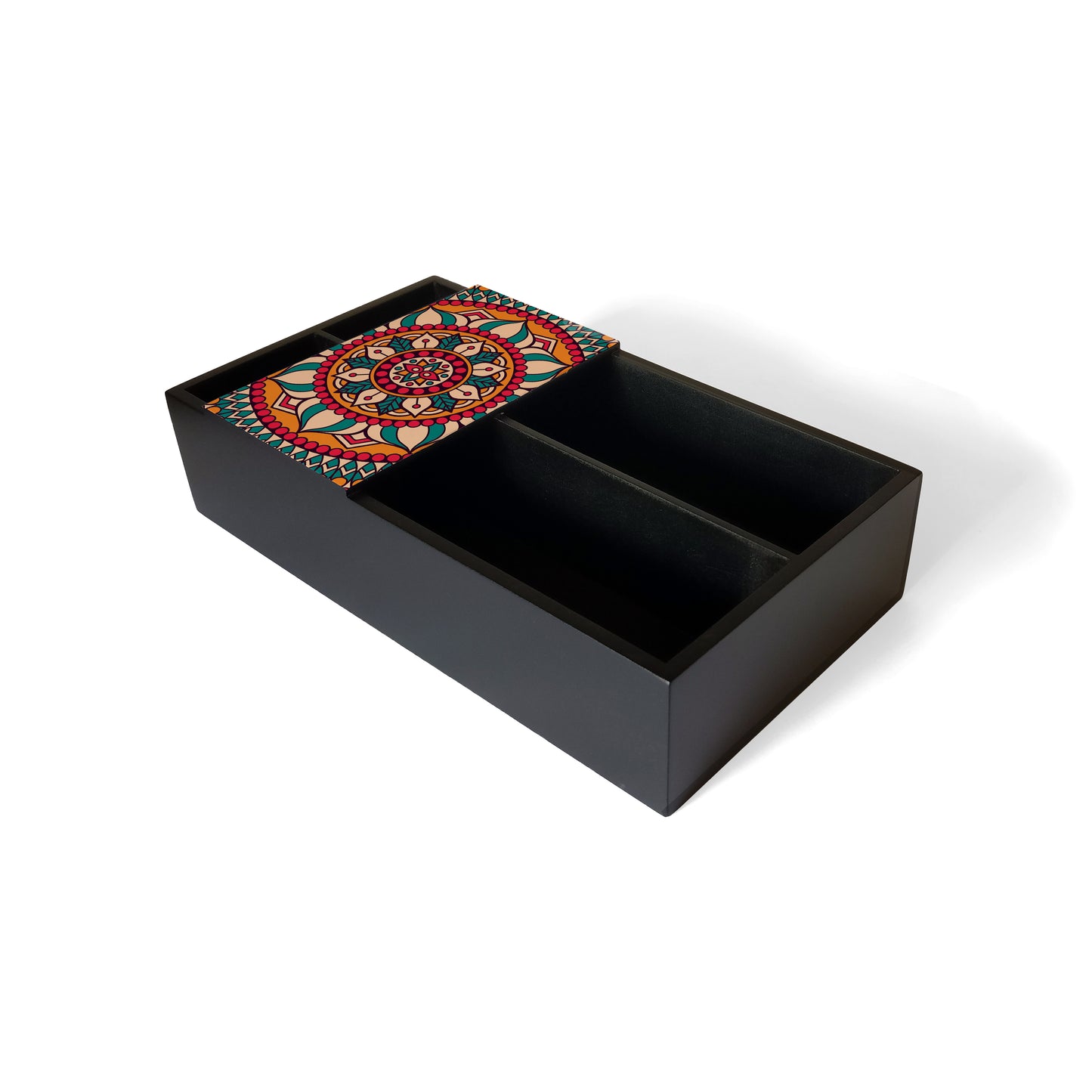 Red Mandala Cutlery Tray